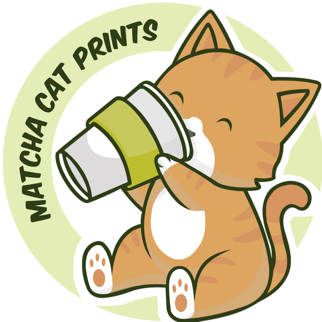 Matcha Cat Prints